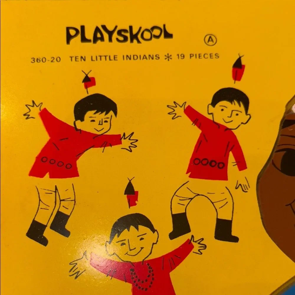 Vintage Playskool Ten Little Indians Puzzle